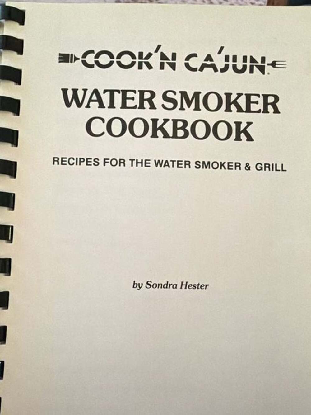 Cook'n Ca'jun Water Smoker Cookbook By Sondra Hester 1984 Vintage - Picture 2 of 5